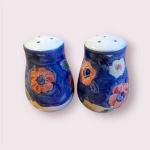 Ceramic Floral Salt and Pepper Shakers